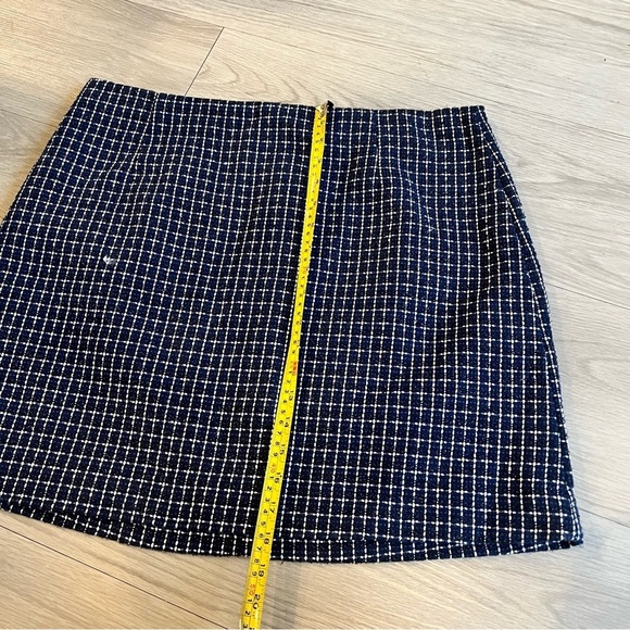 New Lily Pulitzer Adler Mini Skirt Low Tide Navy Fantasy Checkerboard 16 - Picture 4 of 6